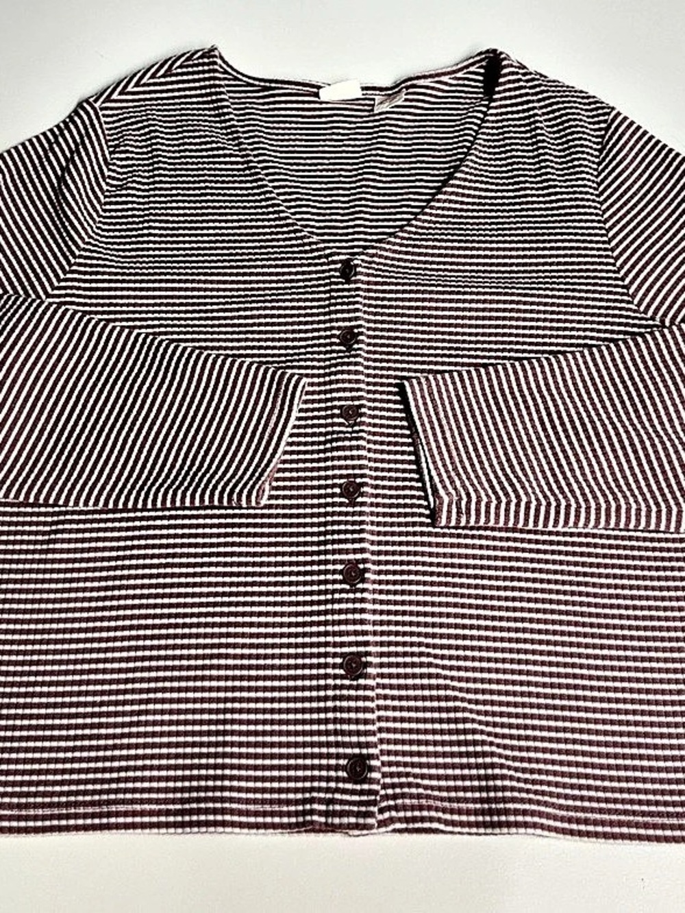 Levi's Striped Long Sleeve Shirt in Mauve  & White XXL Like New